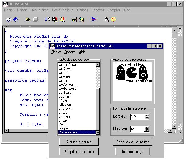 Environnement de développement HP Pascal Studio